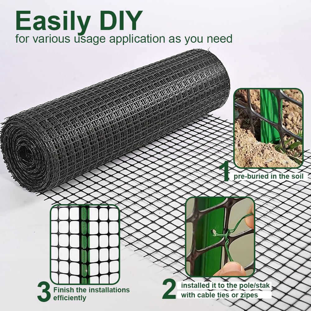 DOLEMODUO installed around raised garden bed protecting seedlings while allowing sunlight