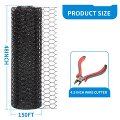 DOLEMODUO unspooled roll displaying 150-foot length ideal for long fence runs
