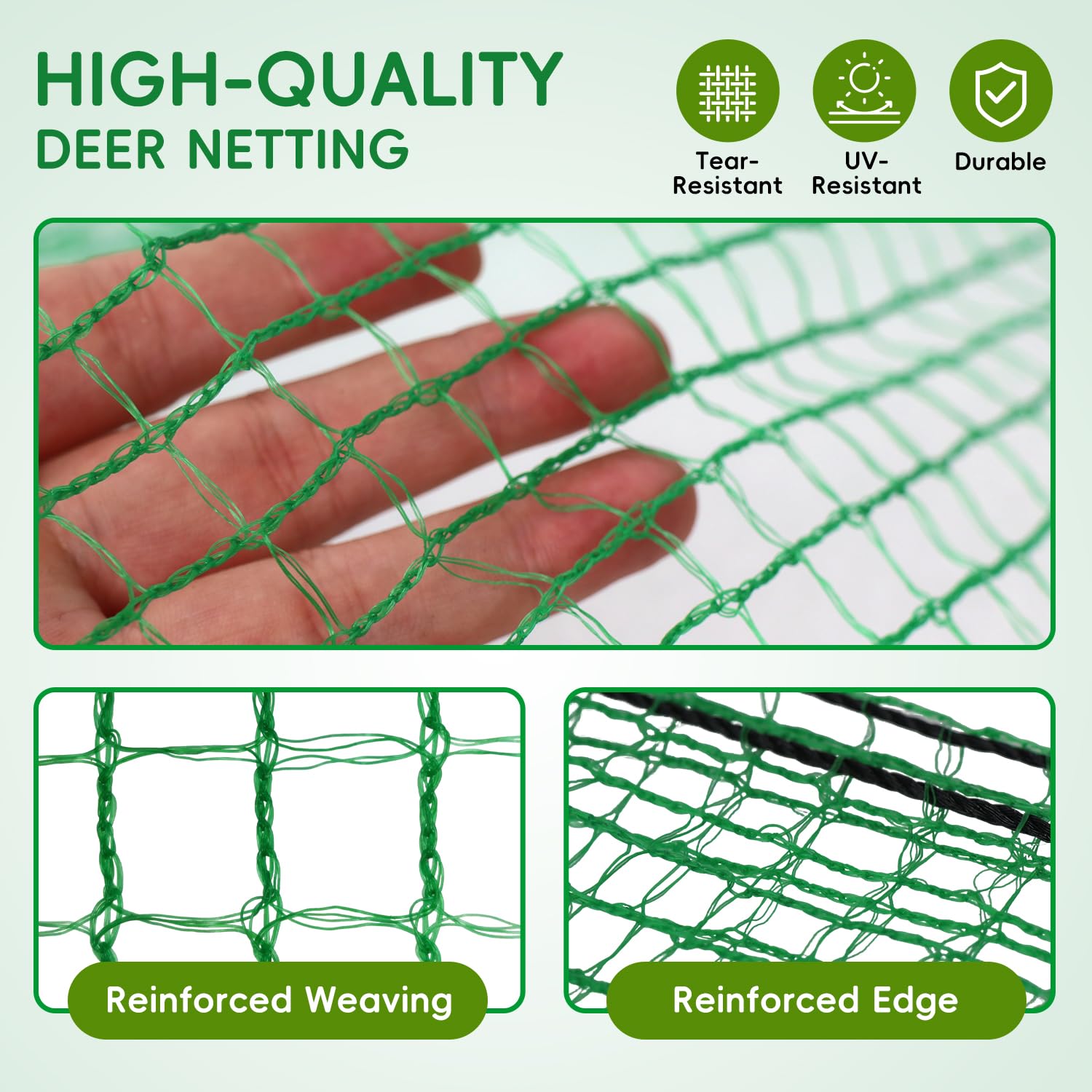 DOLEMODUO mesh used as trellis supporting climbing beans for healthier growth