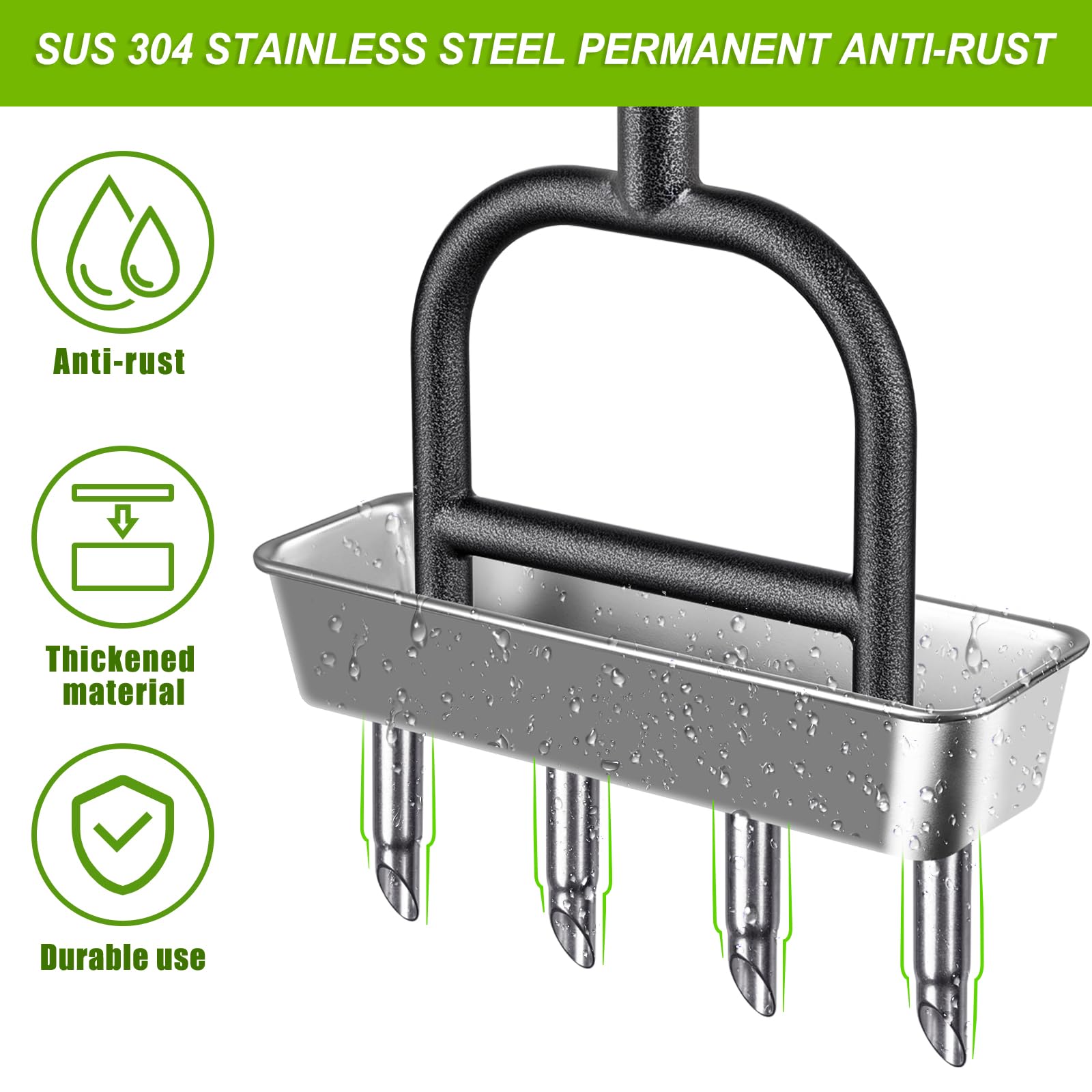 Dolibest corer close-up showing stainless steel tubes and consistent plug removal