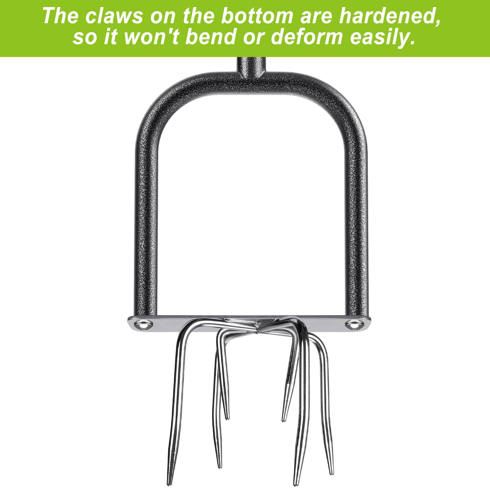 Dolibest D-shaped foot pedal detail showing leverage for easier soil insertion and balance