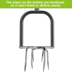 Dolibest D-shaped foot pedal detail showing leverage for easier soil insertion and balance