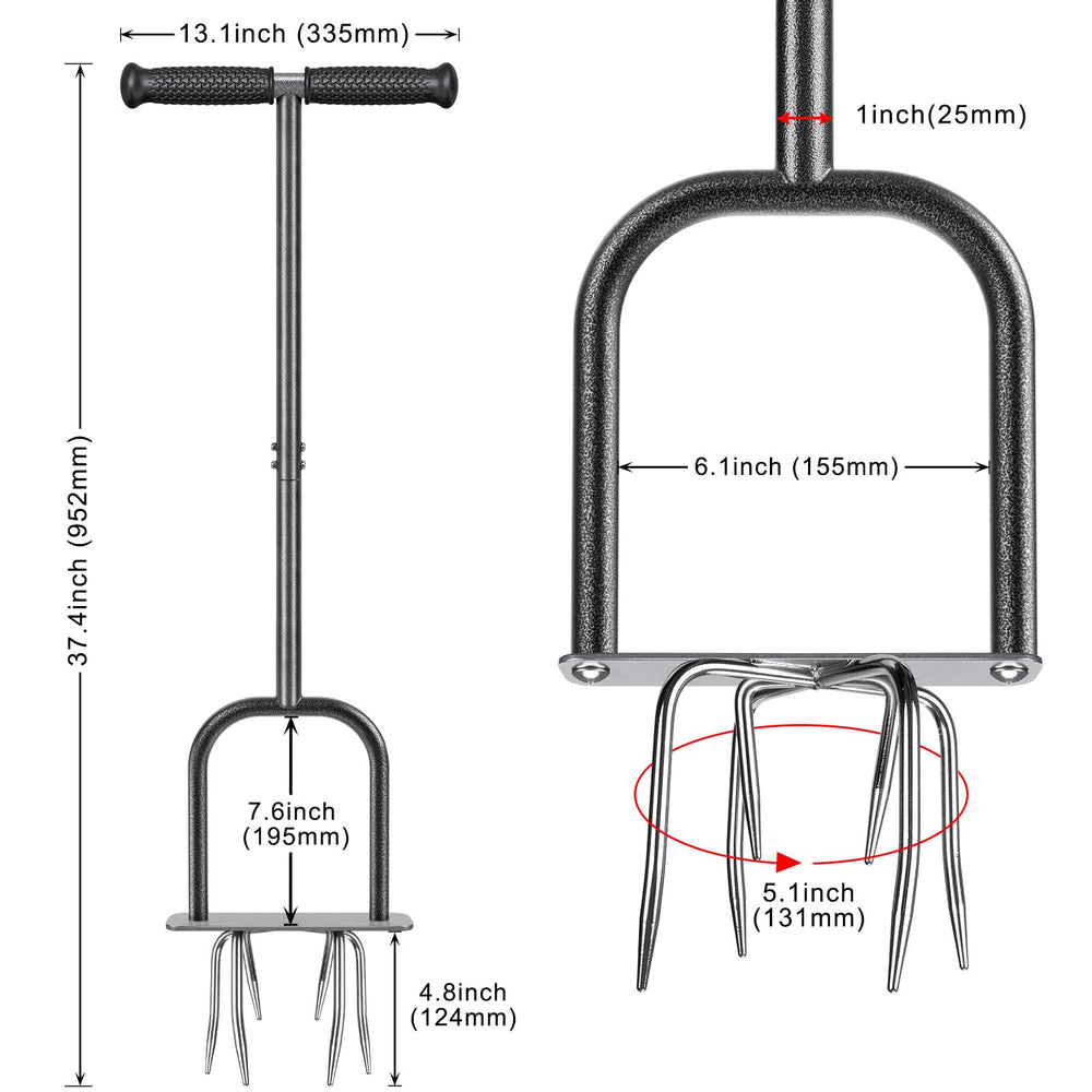 Dolibest full-length tool alongside ruler showing 39-inch reach to protect your back
