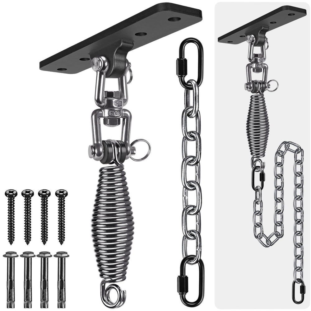Dolibest hanger front view showing mounting plate and four-hole base for secure installation