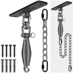 Dolibest hanger front view showing mounting plate and four-hole base for secure installation