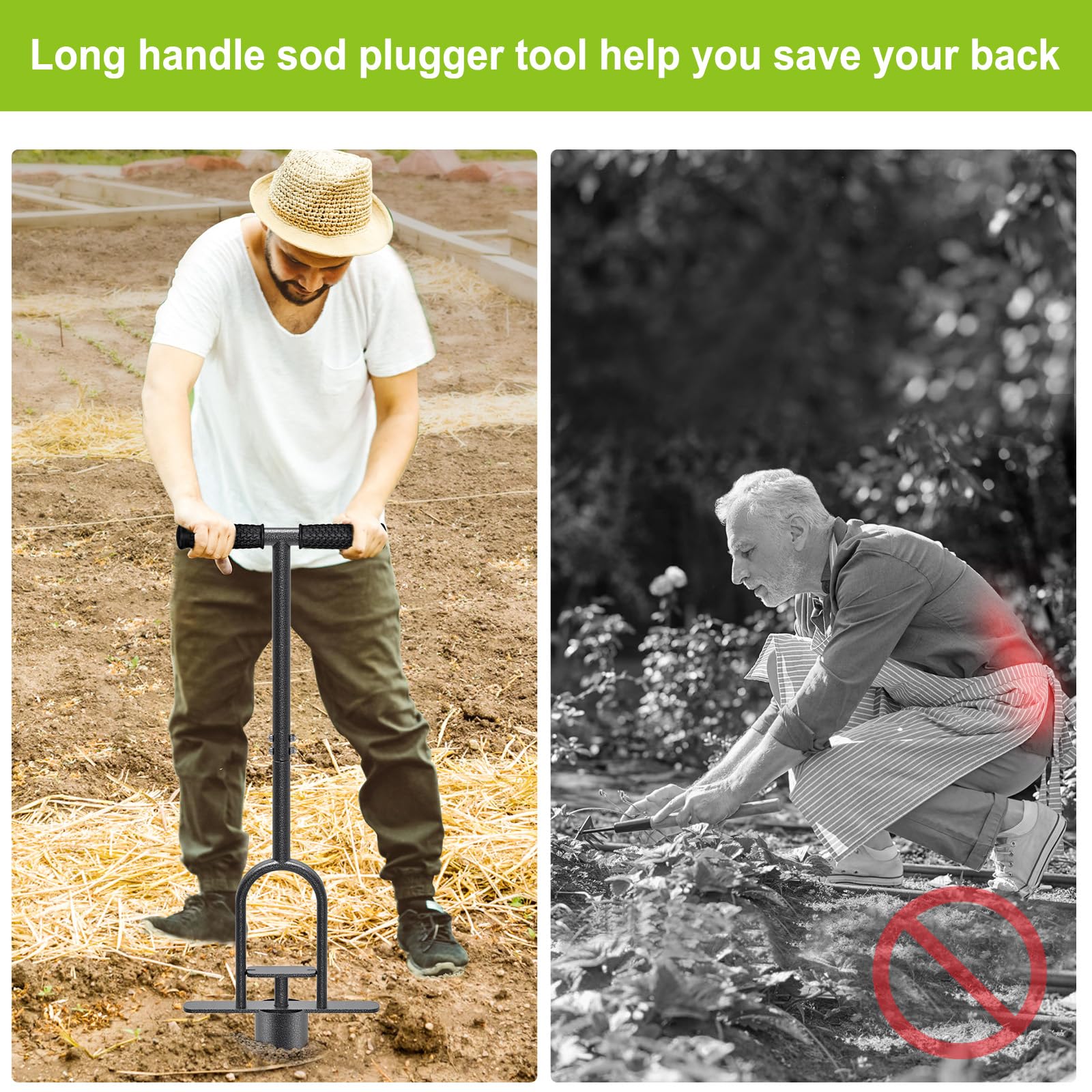 Dolibest in use repairing grass patch quickly and cleanly