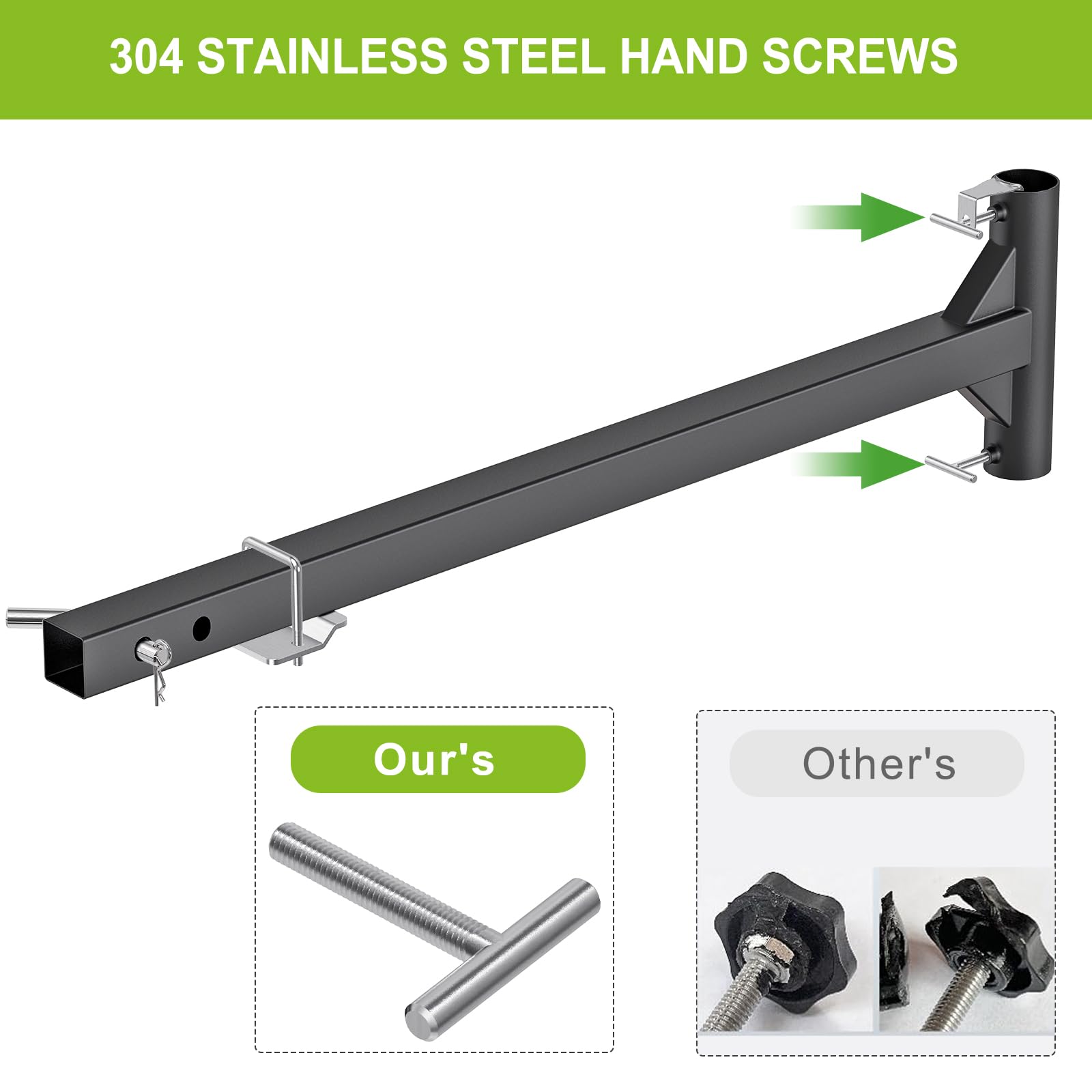 Dolibest mounted on a vehicle demonstrating in-use stability benefit: portable shade anywhere