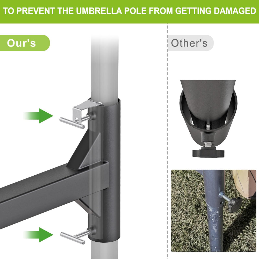 Dolibest stainless hand screw detail with rounded edge benefit: safe, tool-free tightening