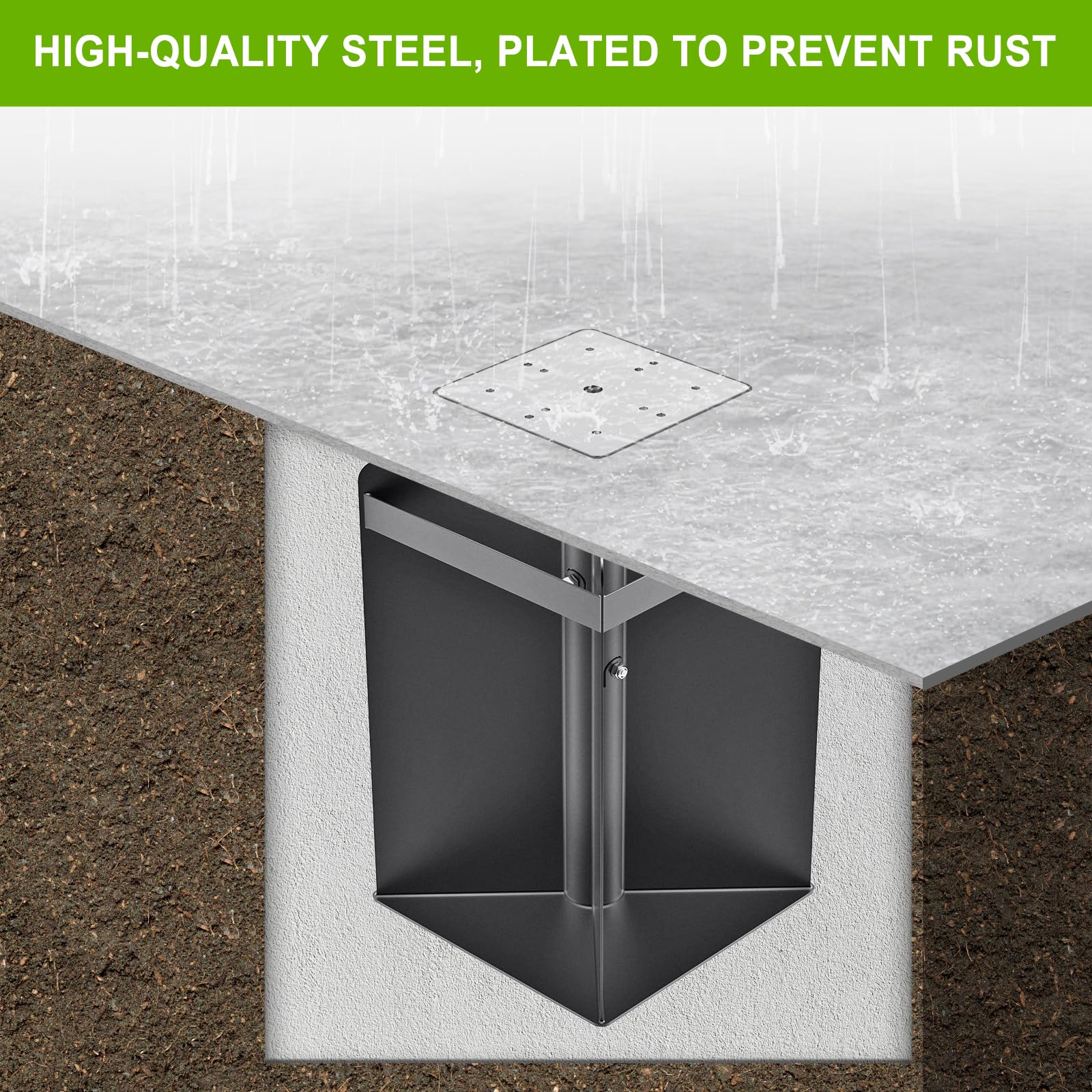 Dolibest top mounting plate detail showing multiple hole options