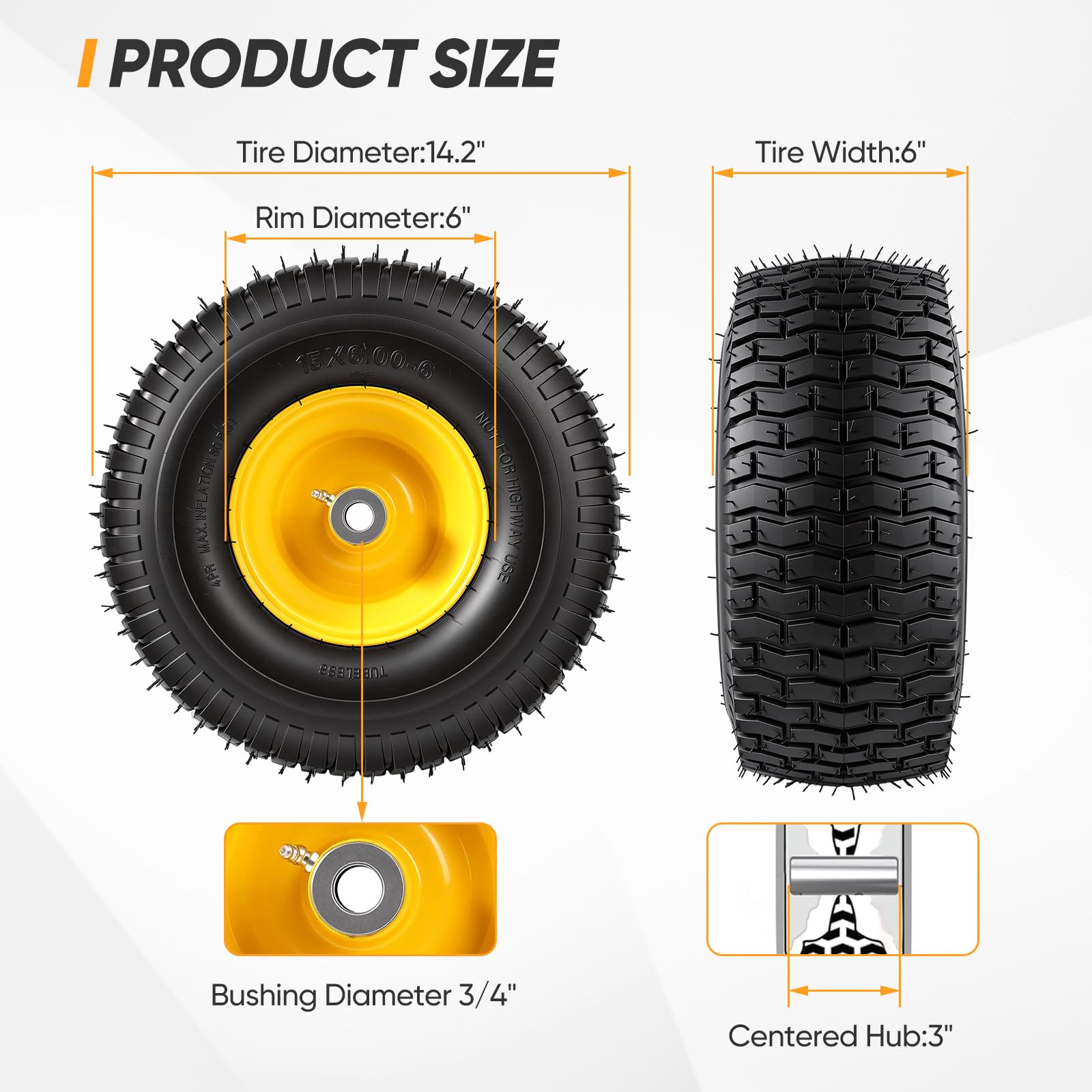Dollate close-up of tread pattern showing enhanced grip and durable rubber compound