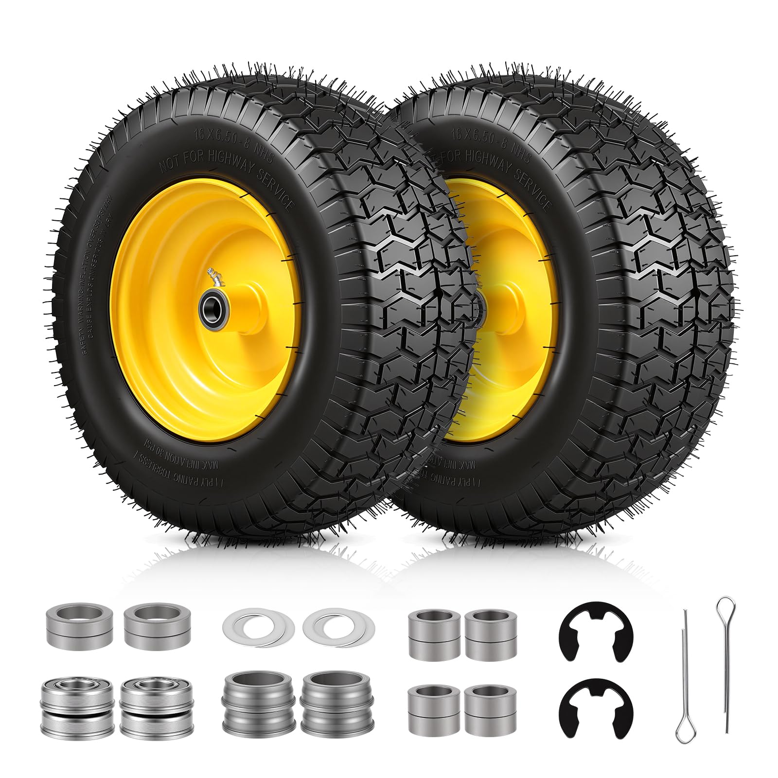 Dollate front view tire and wheel showing full assembly and robust rim