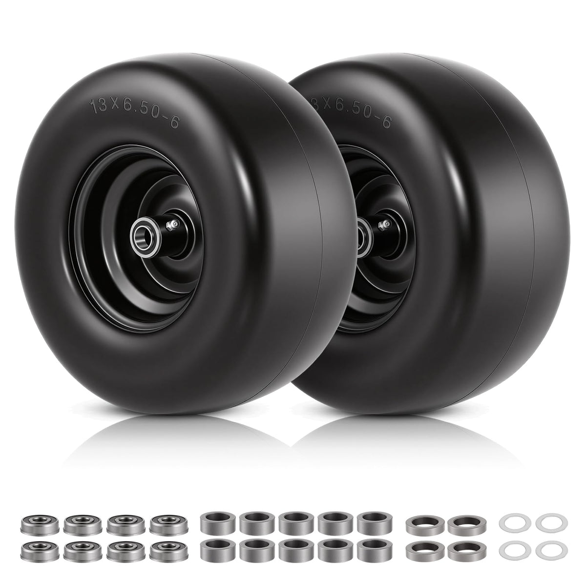 Dollate front wheel full assembly showing tire and centered hub for easy fit