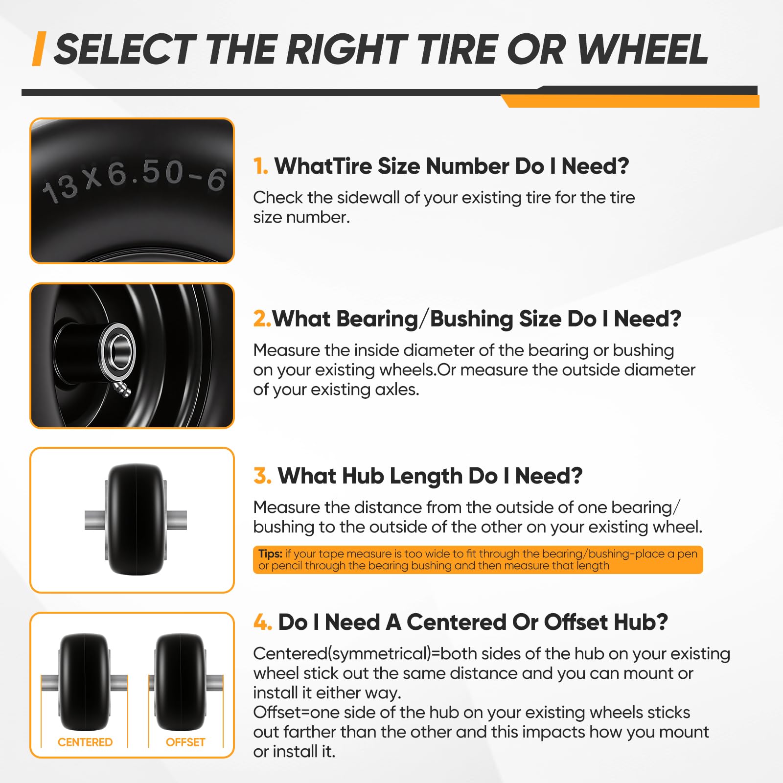 Dollate wheel in yard use scene showing smooth mowing performance and durability