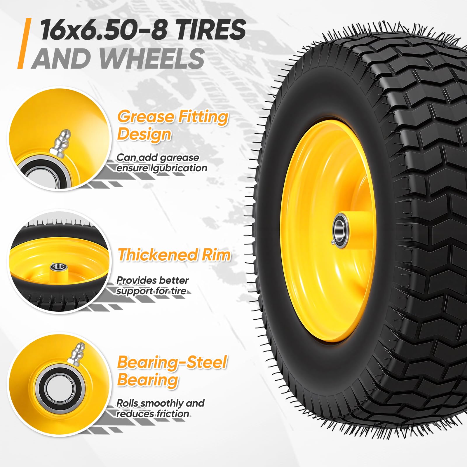 Dollate turf tread detail demonstrating grip with minimal turf damage