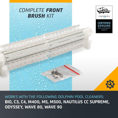 Dolphin brush installed on cleaner demonstrating restored cleaning performance