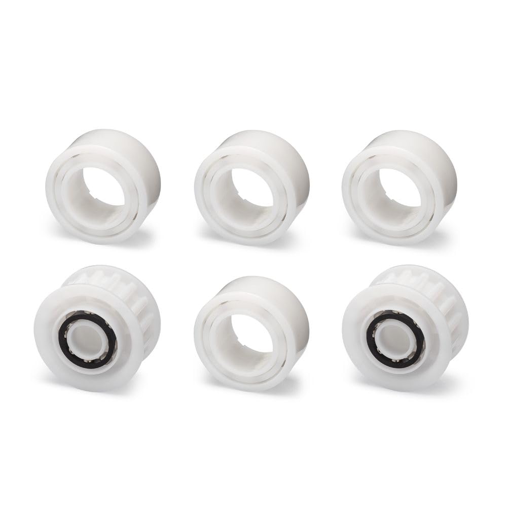 Dolphin front view of replacement guide wheels pack showing authentic parts and improved navigation