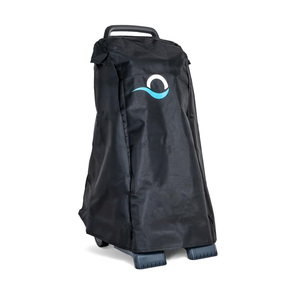 Dolphin front view of covered caddy showing full protection and neat storage