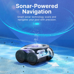 Dolphin Niya Sonar 20 splash-proof charger at poolside for safe outdoor charging