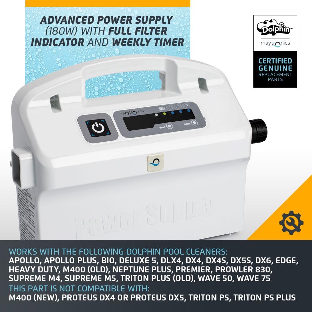 Dolphin replacement part label with specifications ensuring proper match