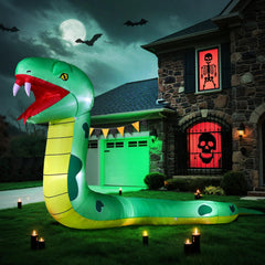 DomKom giant snake front view showing size and curb appeal