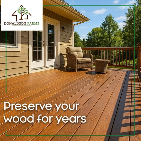Donaldson Farms plugs on outdoor deck illustrating maintenance and wood protection