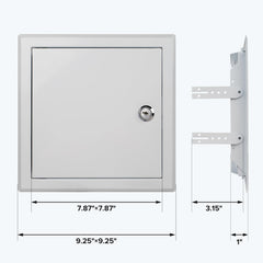 Donext close-up hinge and lock detail demonstrating secure, tamper-resistant access
