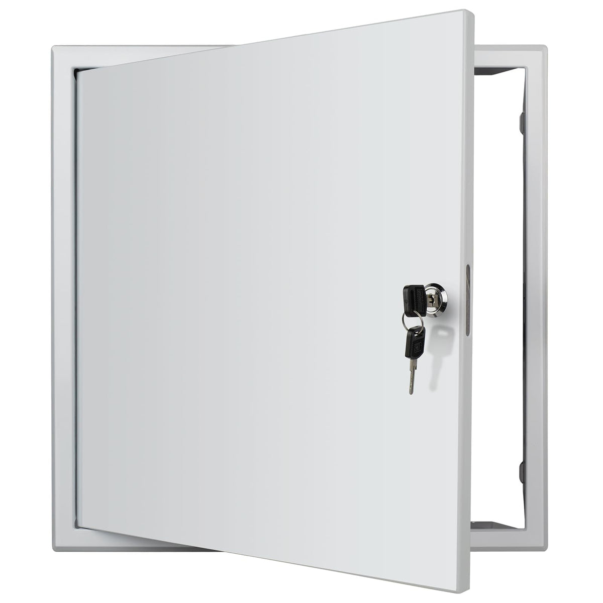 Donext front-facing access panel showing clean paintable finish and flush fit for neat concealment