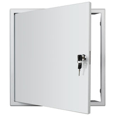 Donext front-facing access panel showing clean paintable finish and flush fit for neat concealment