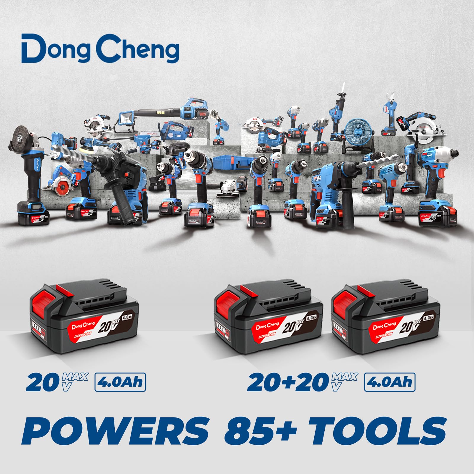 DongCheng label and safety switches highlighting chain brake and lock-out safety