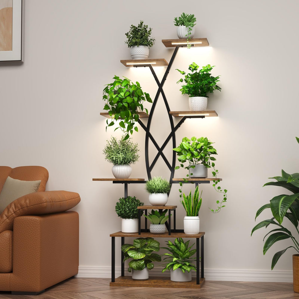 DongRong night mode grow light illuminating plants to indicate supplemental lighting benefit