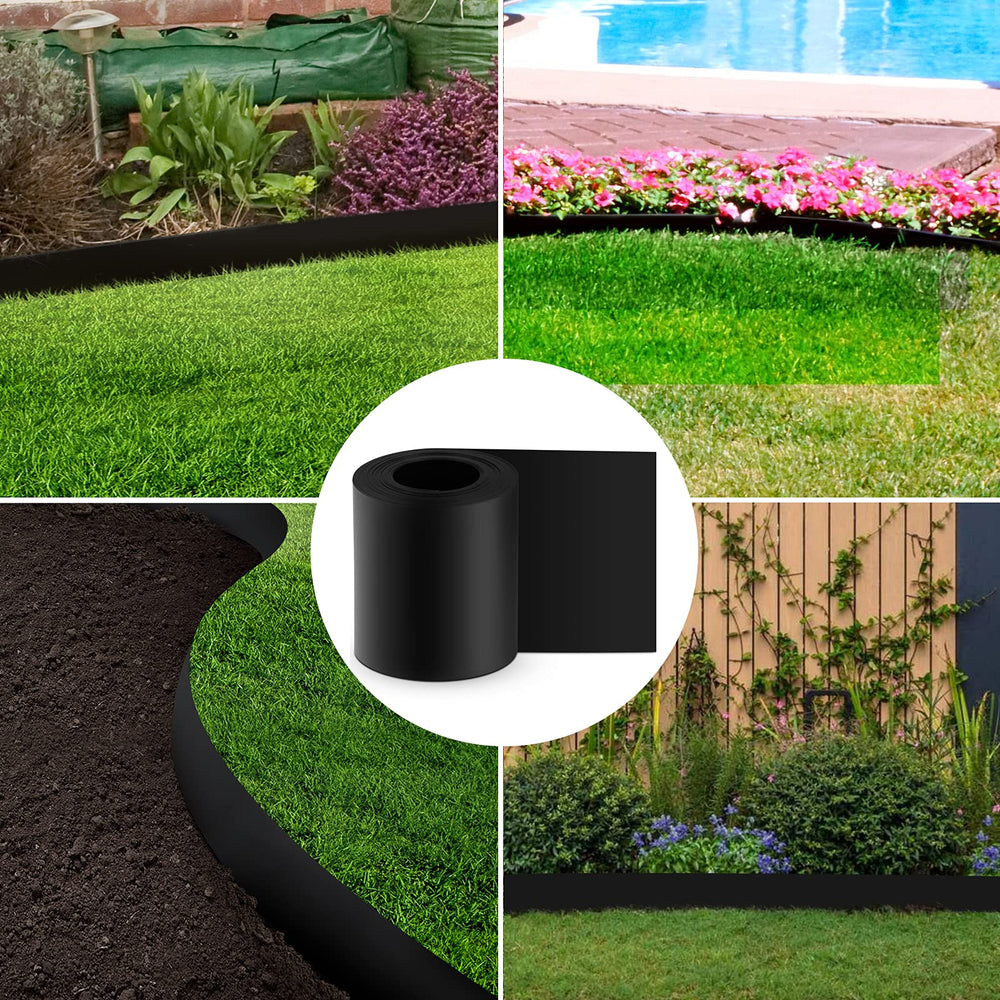 Doniks landscape edging in backyard scene highlighting tidy borders and improved curb appeal