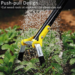 DonSail close-up of stirrup blade demonstrating sharp edge for cleaner root cuts
