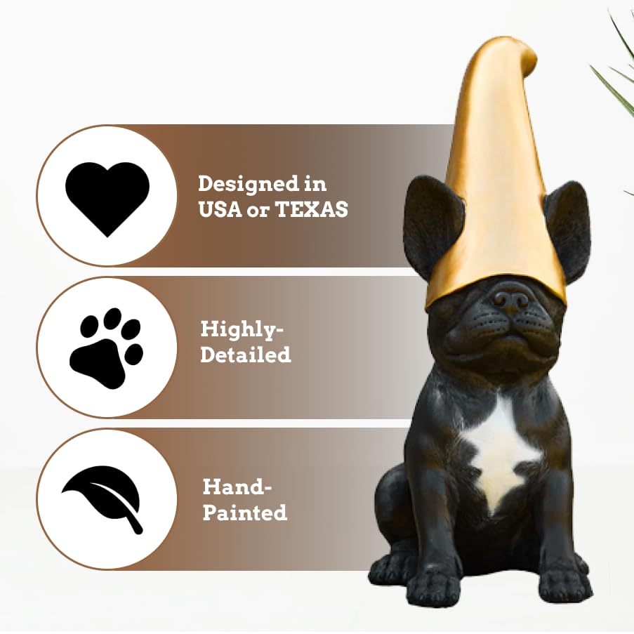 Doodle Gnome side profile highlighting Frenchie shape and indoor/outdoor versatility