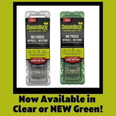 DoomBox opened to show patented Click-It™ closure for safer handling