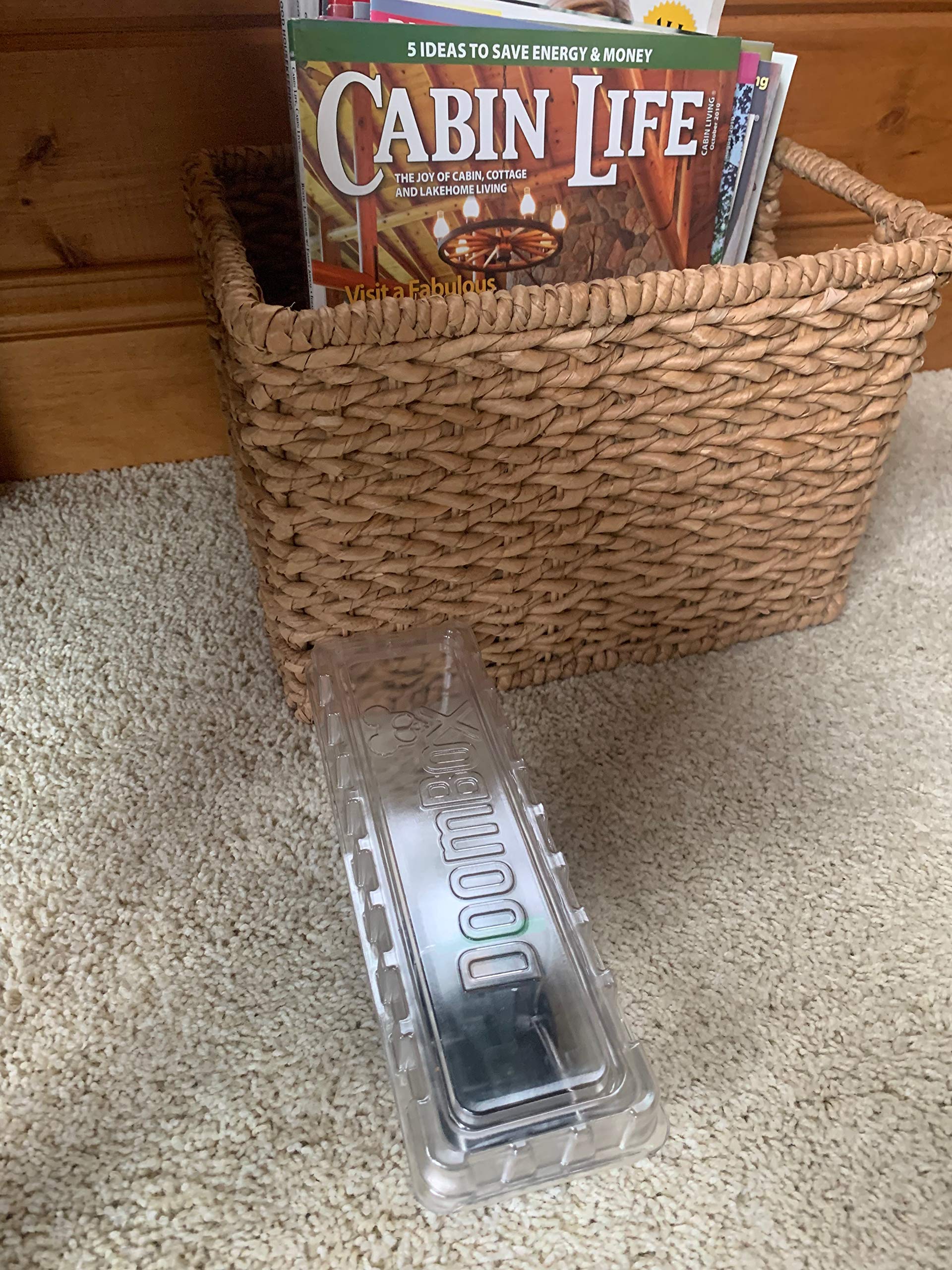 Transparent DoomBox interior view illustrating easy monitoring and containment