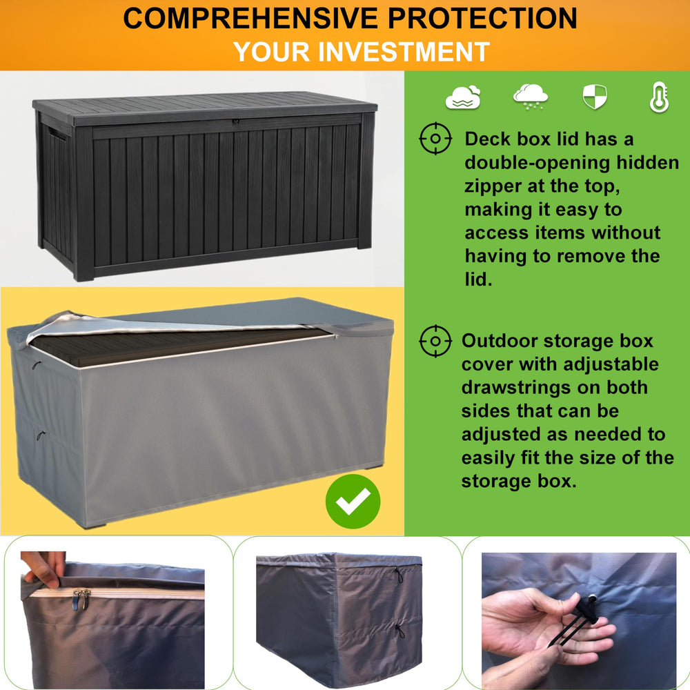 DORAHUA bottom drawcord detail preventing wind lift and keeping cover tight