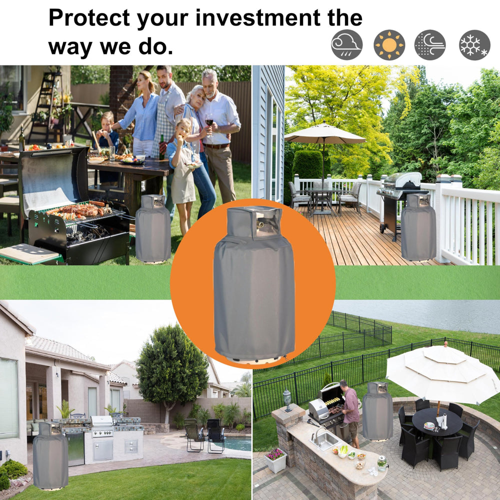 DORAHUA drawstring base secures cover and prevents wind lift