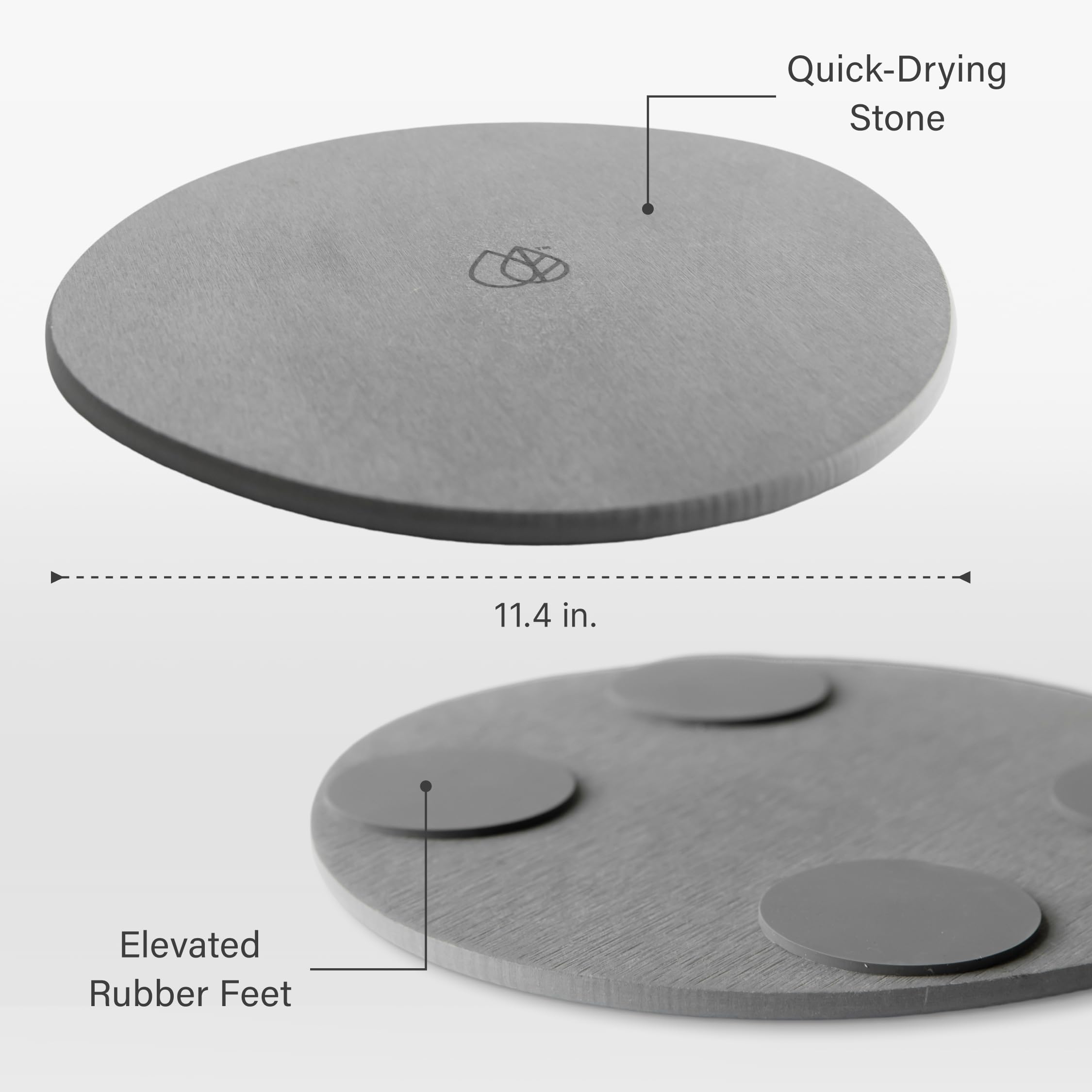 Dorai saucer beside ruler showing 11.8 inch size and fit