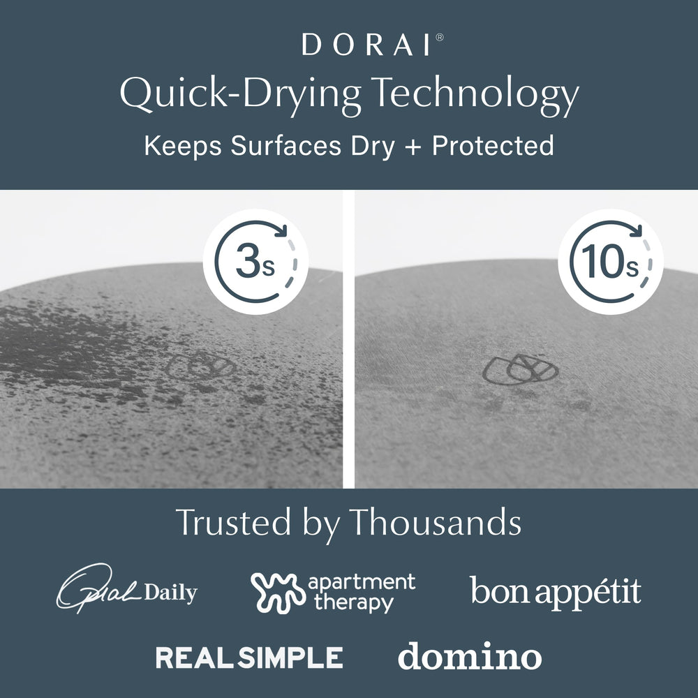 Dorai close-up of porous stone texture showing fast absorption