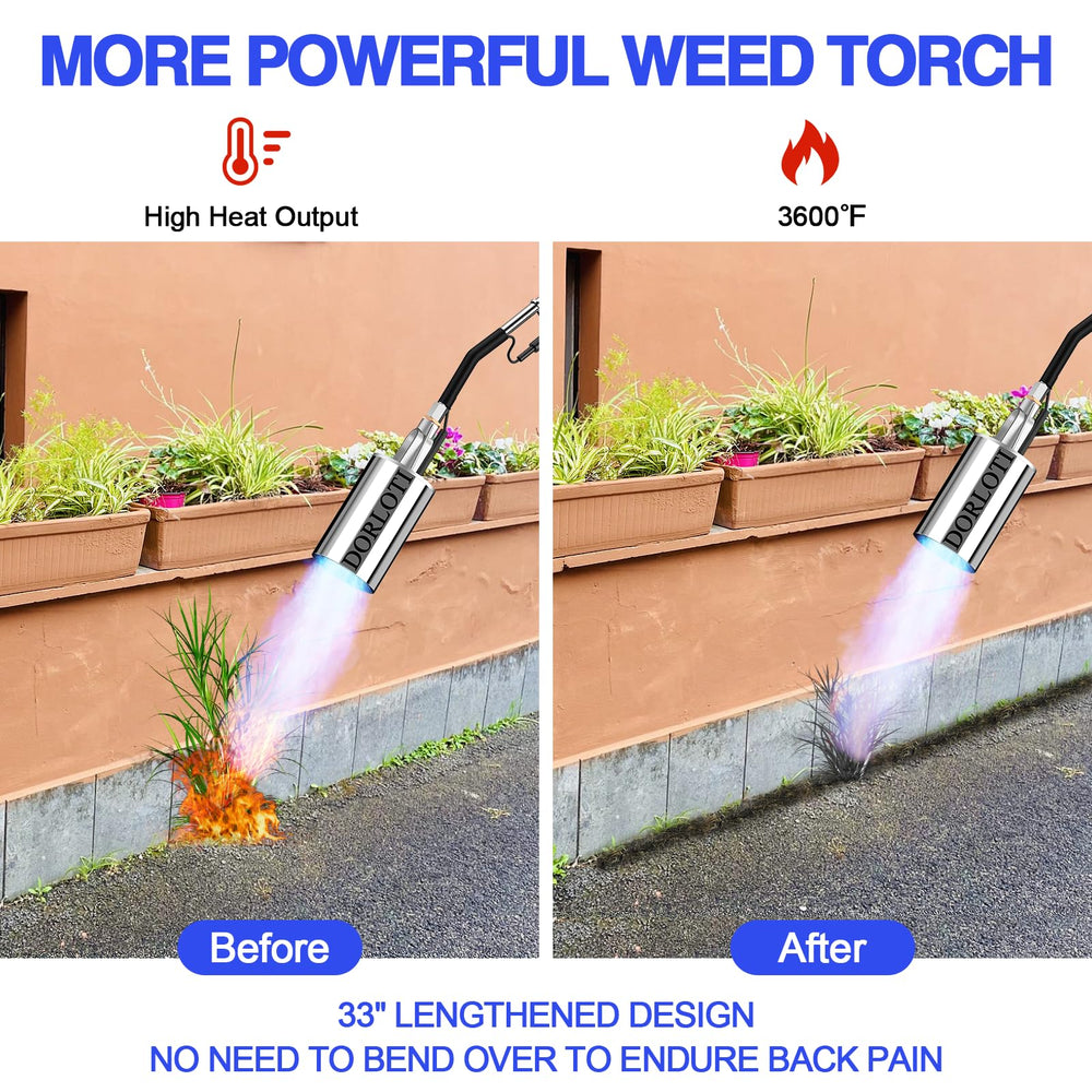 DORLOTI nozzle close-up highlighting durable construction and even flame