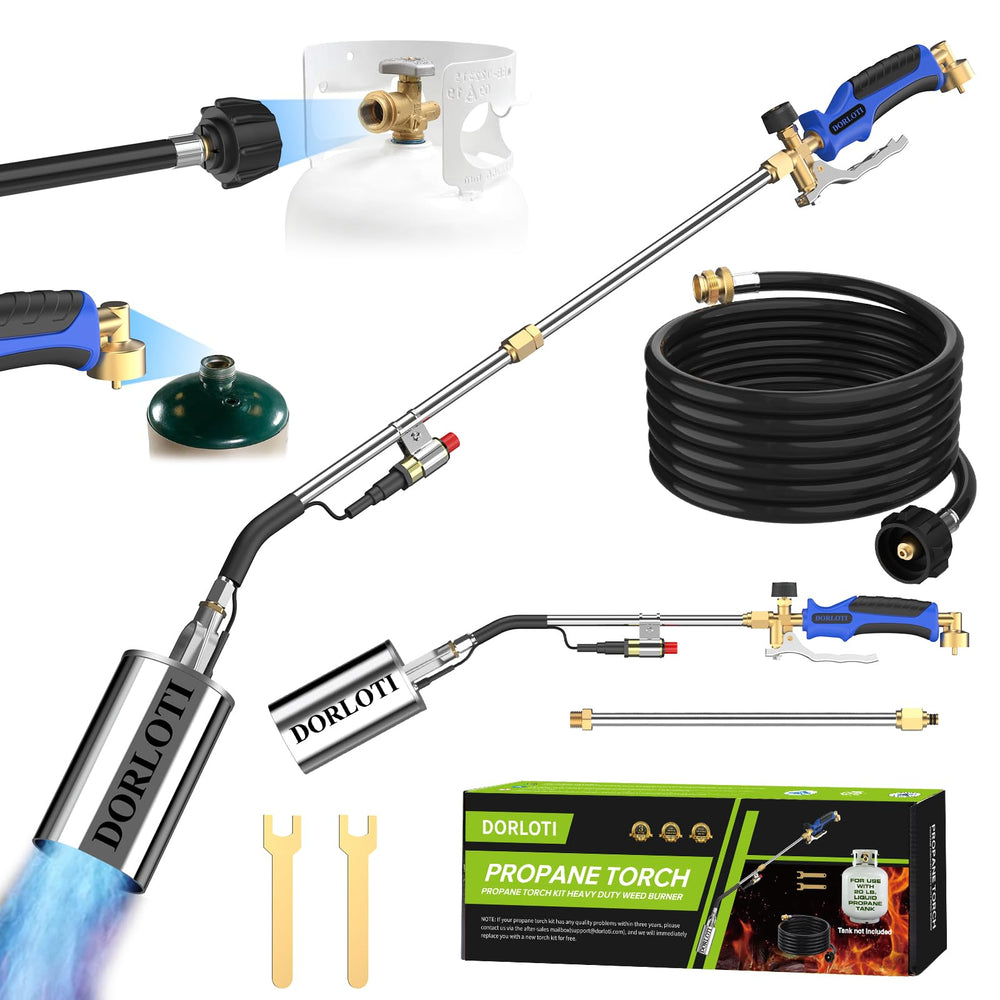 DORLOTI torch front package showing kit components and benefits