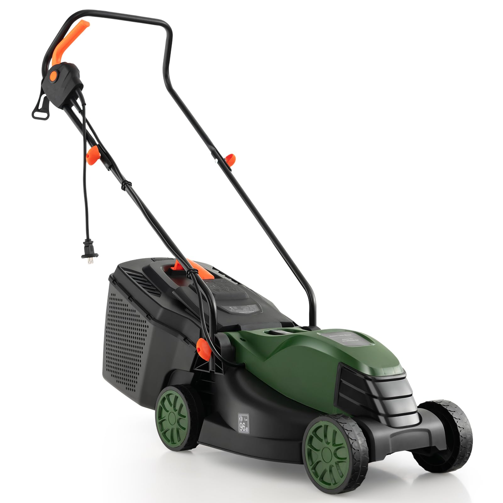 DORTALA front view showing mower and collection box, clear professional finish