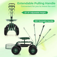 DORTALA under-seat tray detail with tools showing organized access benefit