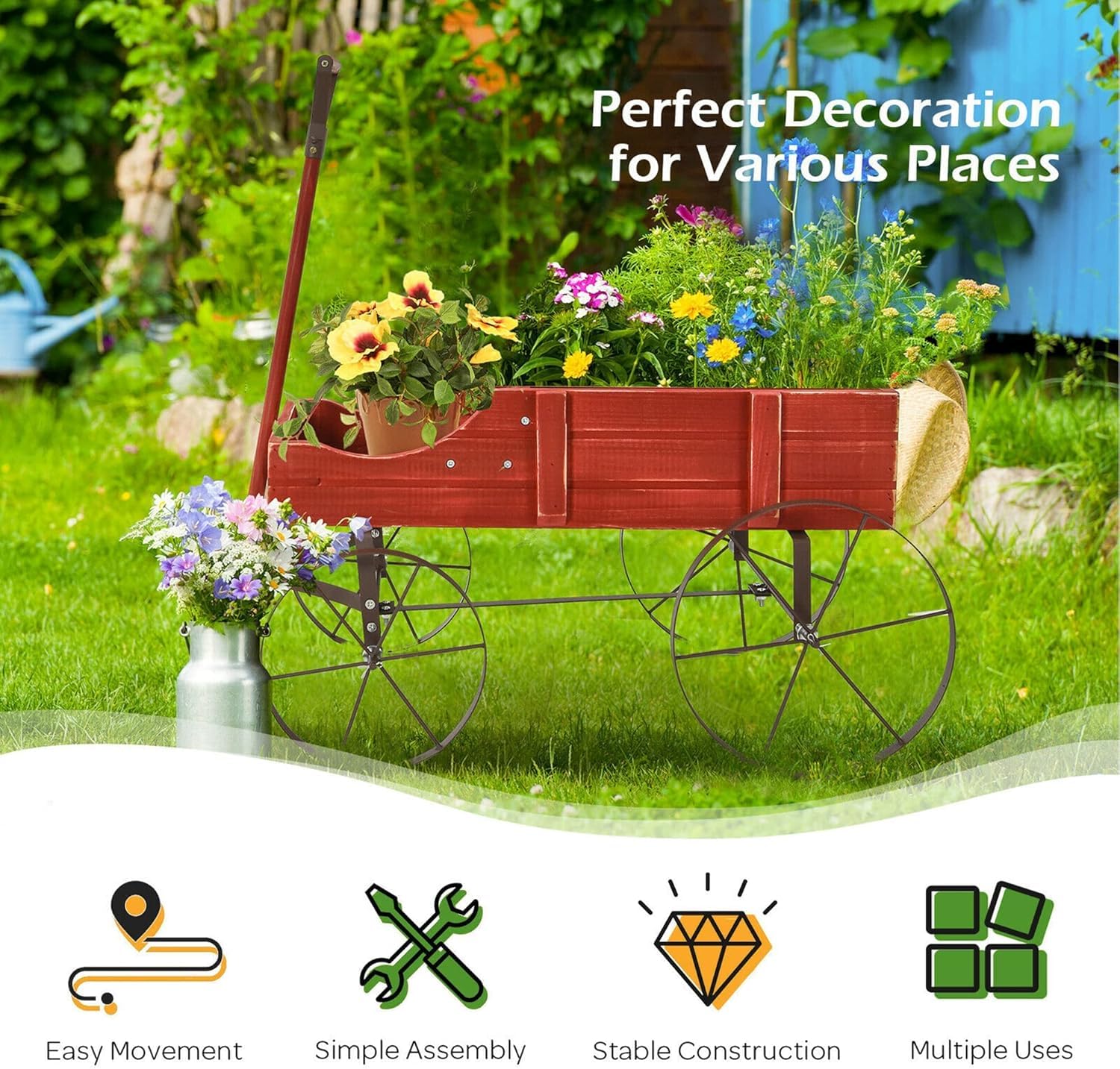 DORTALA on patio lifestyle shot showing curb appeal and decorative benefit
