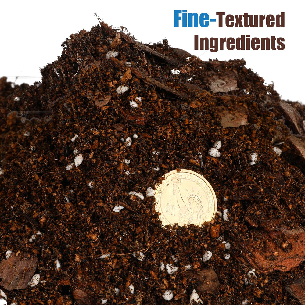 Doter close-up of soil texture showing organic matter and improved water retention