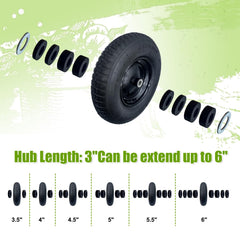 DOUBLE BRIDGE adapter kit with nylon spacers and zinc washers for adjustable hub length