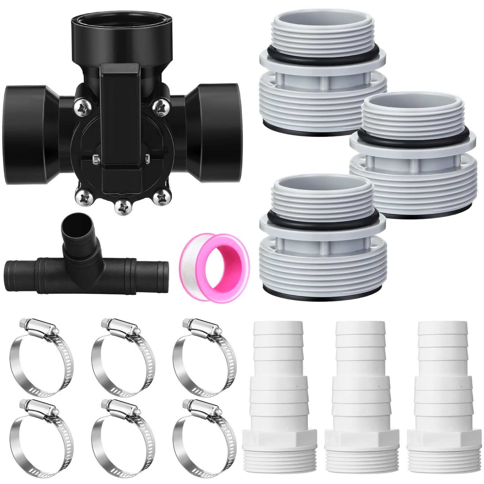 DoubleFill 3-way valve front view showing compact design and easy installation benefit