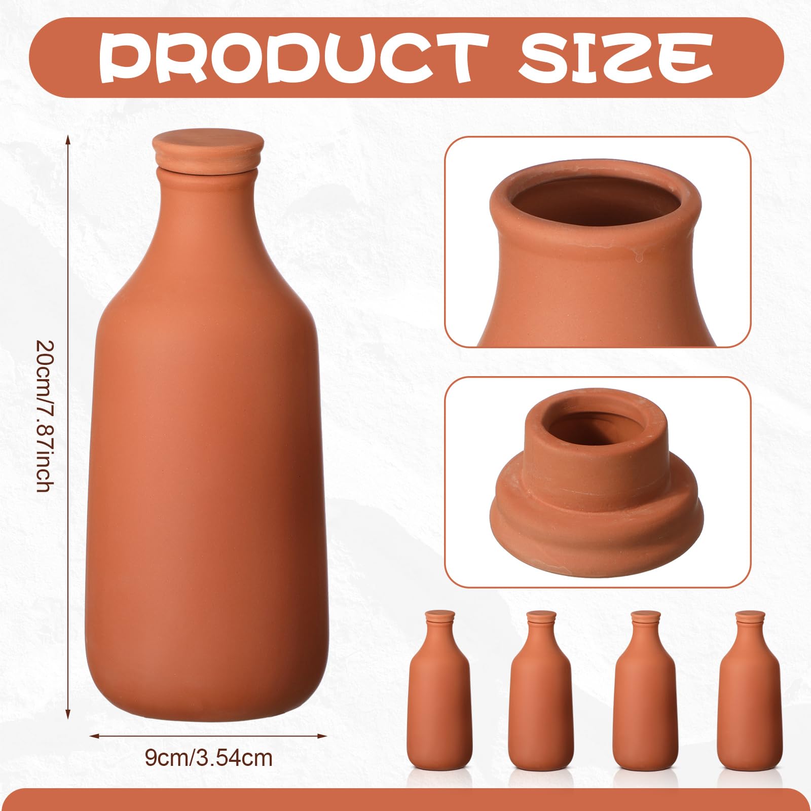 DoubleFill close-up of terracotta texture highlighting porous clay for slow water release