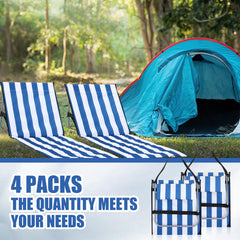 DoubleFill folded chair with shoulder strap for easy transport and compact storage