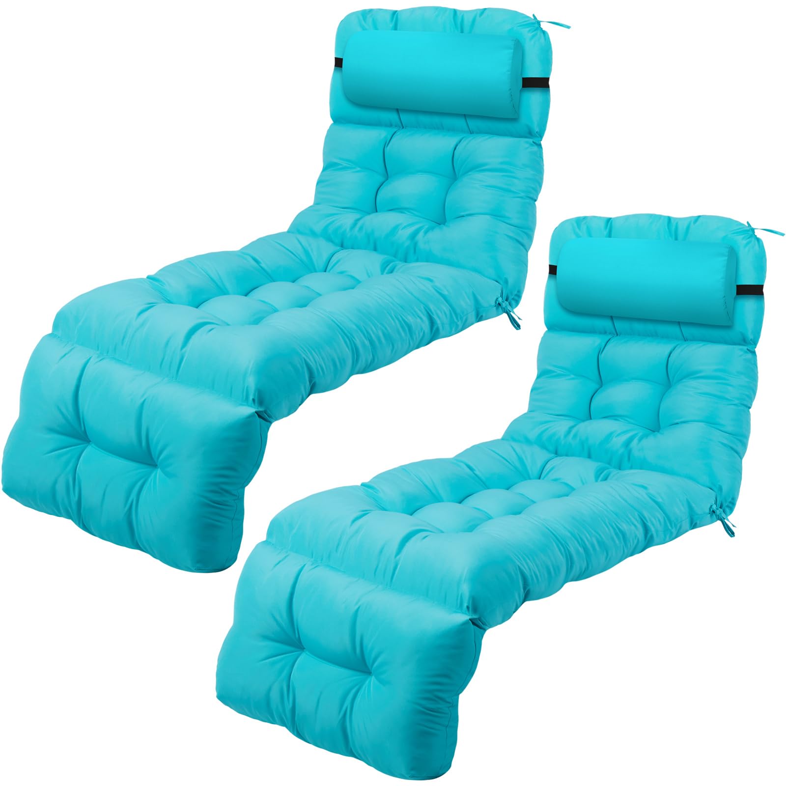 DoubleFill front view mint green cushions showing full set and neat tufting for refreshed seating
